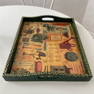 TRAY CHIC Lacquer Serving Tray by Cynthia Carey.  Like new!!